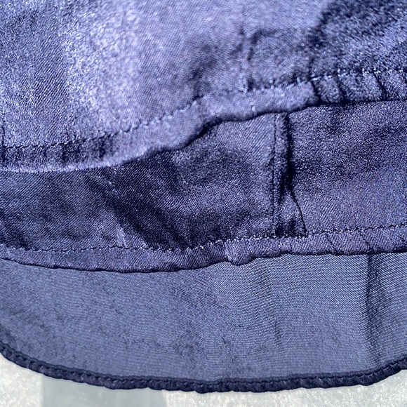 NWT HELLO NITE! 2-TIER NAVY CAMI SZ S SEE MEASUREMENTS - Picture 7 of 9